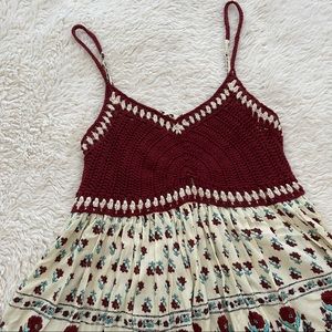 Crochet Top Patterned Tank